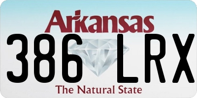 AR license plate 386LRX