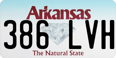 AR license plate 386LVH