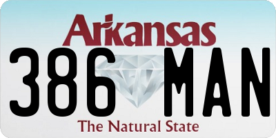 AR license plate 386MAN