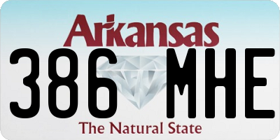 AR license plate 386MHE