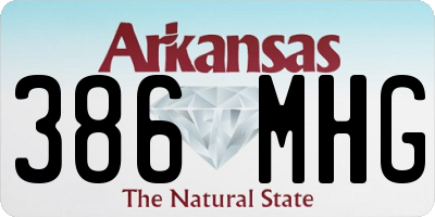 AR license plate 386MHG