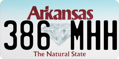 AR license plate 386MHH