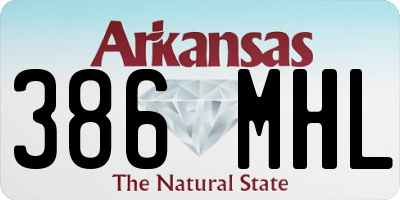 AR license plate 386MHL