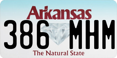 AR license plate 386MHM