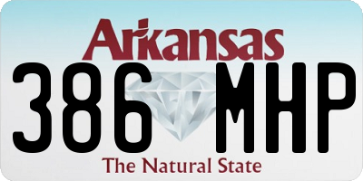 AR license plate 386MHP