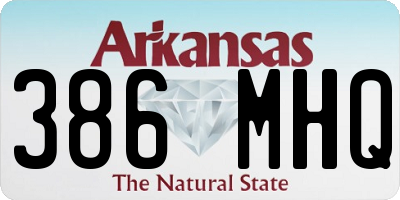 AR license plate 386MHQ