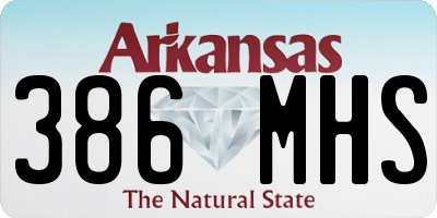 AR license plate 386MHS