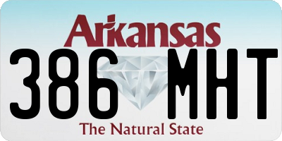 AR license plate 386MHT