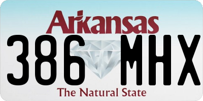 AR license plate 386MHX