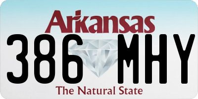 AR license plate 386MHY
