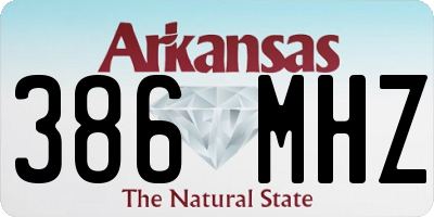 AR license plate 386MHZ
