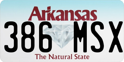 AR license plate 386MSX