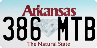 AR license plate 386MTB