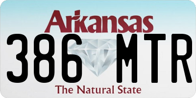 AR license plate 386MTR