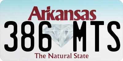AR license plate 386MTS