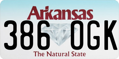 AR license plate 386OGK