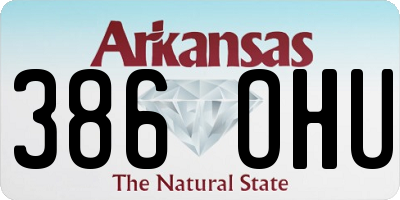 AR license plate 386OHU