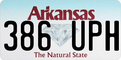 AR license plate 386UPH