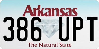 AR license plate 386UPT