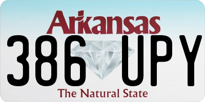 AR license plate 386UPY