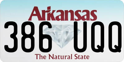 AR license plate 386UQQ