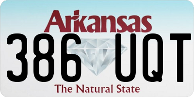 AR license plate 386UQT
