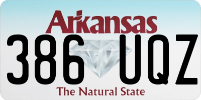 AR license plate 386UQZ