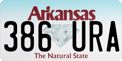 AR license plate 386URA