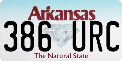 AR license plate 386URC