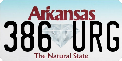 AR license plate 386URG