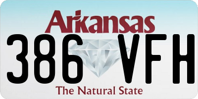 AR license plate 386VFH