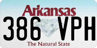 AR license plate 386VPH