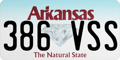 AR license plate 386VSS