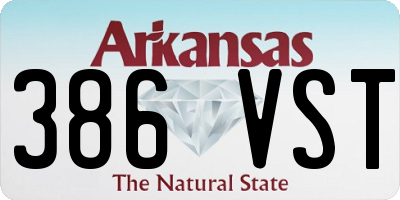 AR license plate 386VST