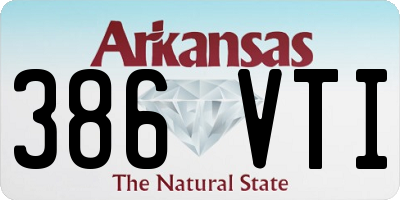 AR license plate 386VTI