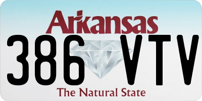 AR license plate 386VTV