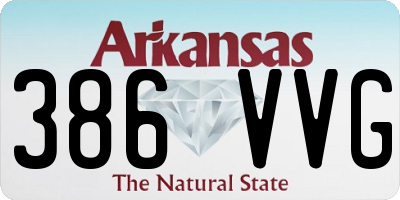 AR license plate 386VVG