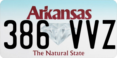 AR license plate 386VVZ