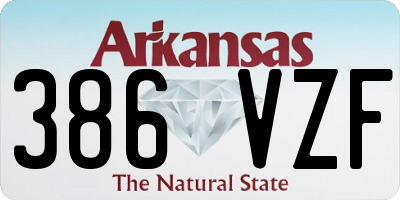 AR license plate 386VZF