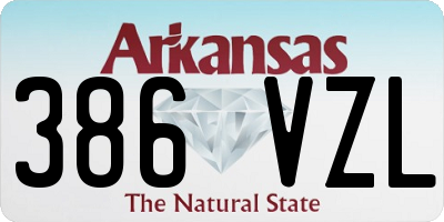 AR license plate 386VZL