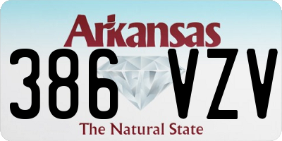 AR license plate 386VZV