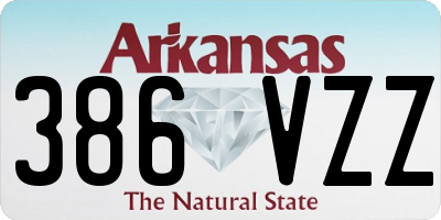 AR license plate 386VZZ
