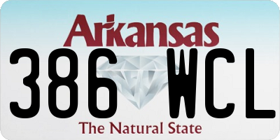 AR license plate 386WCL