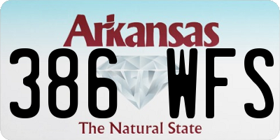 AR license plate 386WFS