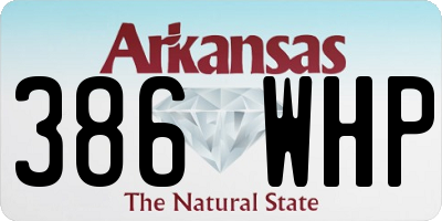 AR license plate 386WHP