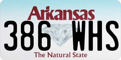 AR license plate 386WHS