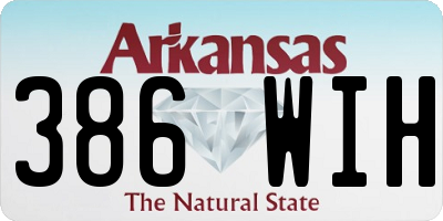 AR license plate 386WIH
