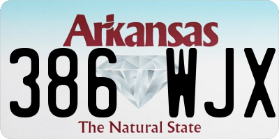 AR license plate 386WJX