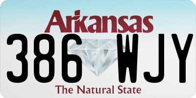 AR license plate 386WJY