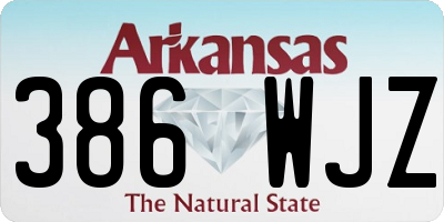 AR license plate 386WJZ